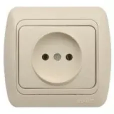 Розетка Tuna без заземл. крем./крем. ABB 502-000303-215