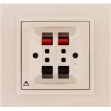 Розетка Hi-Fi 2-м Zena без рамки крем. ABB 609-010300-241