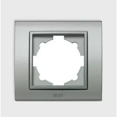 Рамка 1-м Zena Platin мат. хром/сер. контур ABB 500-073610-271