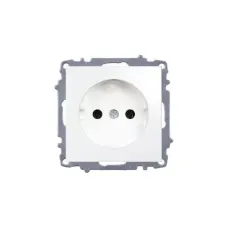 Розетка 1-м СП Zena 10А IP20 без заземл. без рамки бел. ABB 609-010200-215