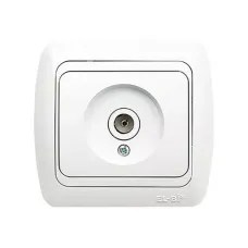 Розетка TV Tuna с размагничивателем проходная (8DB-12DB-18DB-20DB) бел./бел. ABB 502-000202-272
