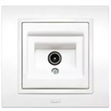 Розетка TV Zena без рамки с размагничивателем концевая бел. ABB 609-010200-273
