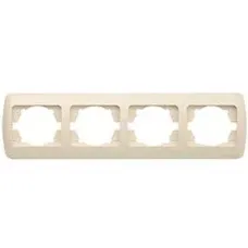 Рамка 4-м Zirve горизонт. крем./крем. ABB 501-000303-228