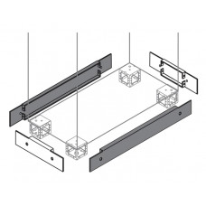 Фланец цоколя бок. 100х300мм (уп.2шт) ABB ZN3011