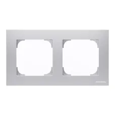 Рамка 2-постовая, серия SKY, цвет серебристый алюминий 2CLA857200A1301 ABB