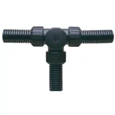 Фитинг AS прямой Т-образный пласт. d34 черн. (уп.10шт) ABB 7TCA296000R1733
