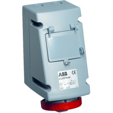 Розетка 332RPR6W 32А 3P+E 6ч с УЗО IP67 ABB 2CMA168355R1000