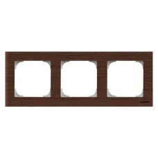 Рамка 3-м Sky цвет дерево венге ABB 2CLA857300A2101