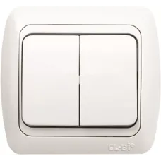 Выключатель TUNA 2-кл. с подсветкой Led сер. ABB 502-011010-203
