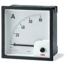 Амперметр постоянного тока без шкалы AMT2-A2/96 вкл. через шунт 60мВ ABB 2CSG423270R4001
