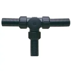 Фитинг AS прямой Т-образный пласт. d16 черн. (уп.10шт) ABB 7TCA296000R1650