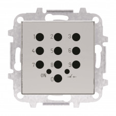 Накладка для механизма электрон. выкл. с кодовой клавиатурой 8153.5 SKY серебристый алюм. ABB 2CLA855350A1301