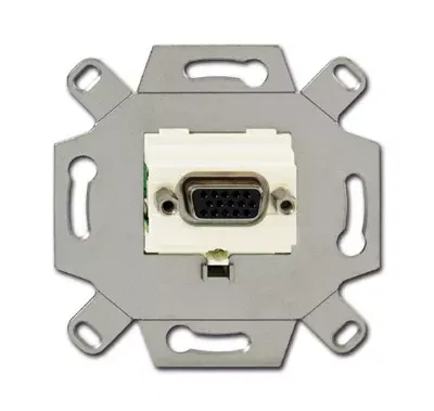 Механизм VGA-розетки/разъема D-type Full HD 15 полюсов сл. кость ABB 0230-0-0424