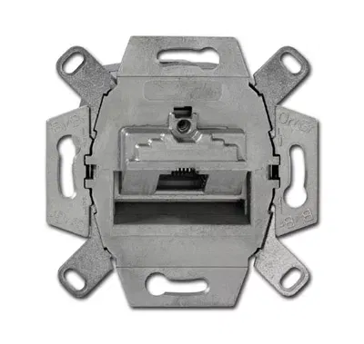 Механизм розетки комп. 1-м 8 пол. RJ45; UAE CAT.6E экранированная до 250МГц ABB 0230-0-0466