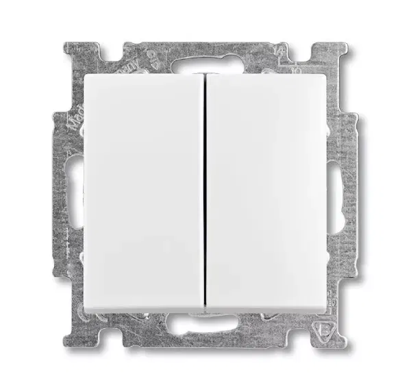Механизм переключателя 2-кл. Basic ал. бел. ABB 1012-0-2144