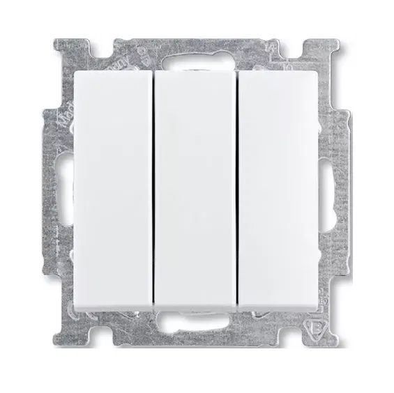 Выключатель с клавишей 3-кл. 16А Basic 55 альпийский бел. ABB 1012-0-2155