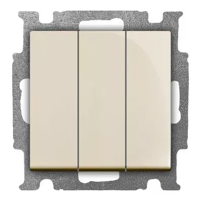 Механизм выключателя 3-кл. Basic 55 сл. кость ABB 1012-0-2158