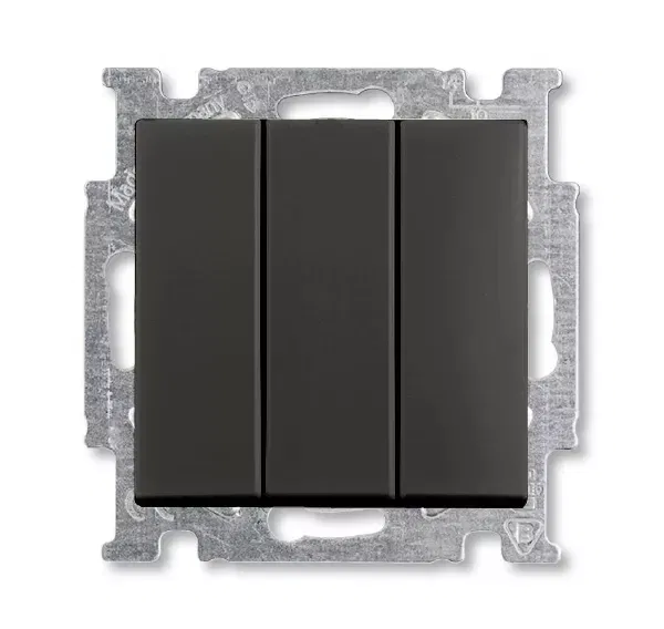 Механизм 3-кл. 1п выкл. с клавишей 16А/250В Basic 55 chateau-black ABB 1012-0-2173