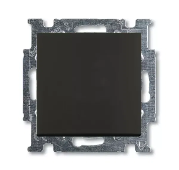 Механизм переключателя 1-кл. 1п с клавишей Basic 55 chateau-black ABB 1012-0-2179