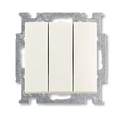 Механизм 3-кл. 1п выкл. с клавишей 16А/250В Basic 55 chalet-white ABB 1012-0-2183
