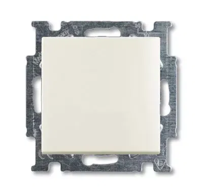 Механизм 2-кл. 1п переключателя с клавишей Basic 55 chalet-white ABB 1012-0-2191