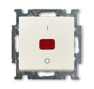 Выключатель 2п с клавишей 20А Basic 55 сл. кость ABB 1020-0-0090