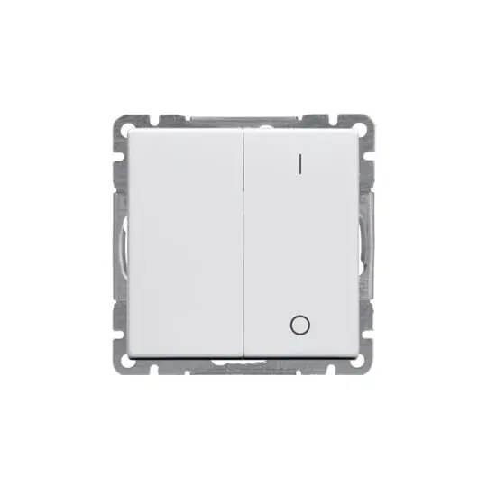 Выключатель 2-кл. 2п Impressivo бел. ABB 10621UC-84
