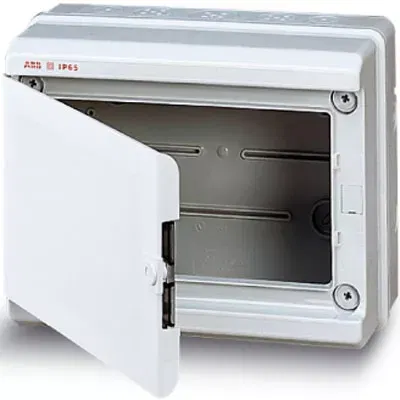Бокс ОП EUROPA IP65 275х220х140 сер./непроз. двер. ABB 12772