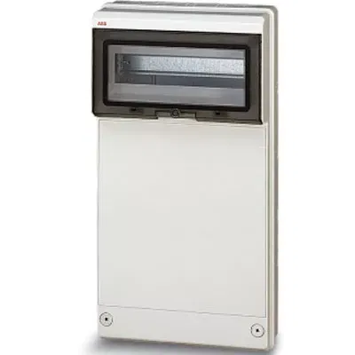 Бокс с глухой передней стенкой 275х570х140 на 12м сер. ABB 13206