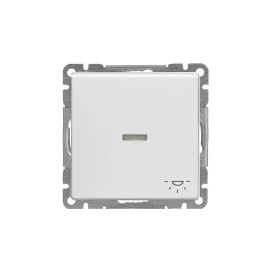 Кнопка без фиксации Impressivo бел. ABB 1461UC-84