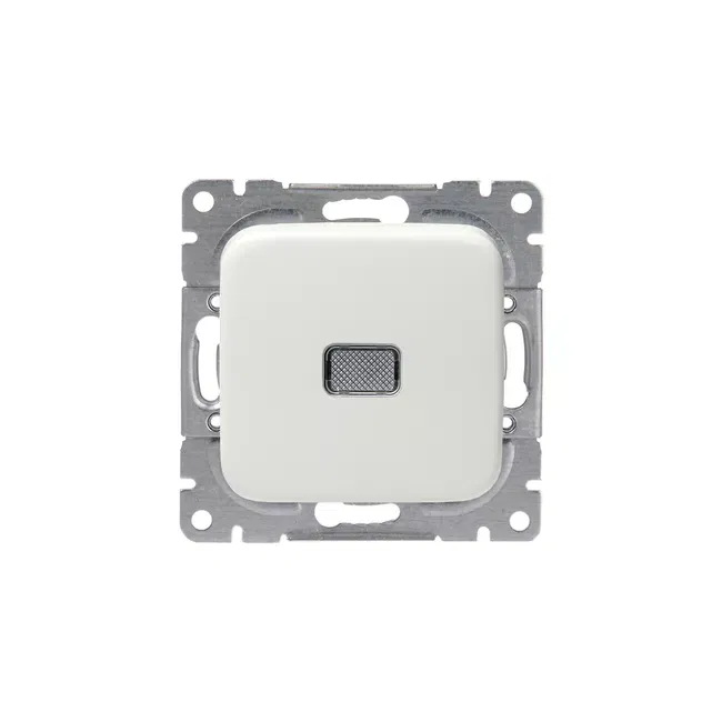 Кнопка 1-кл. с нормально-открытым контактом 10А/250В Jussi бел. ABB 1466U