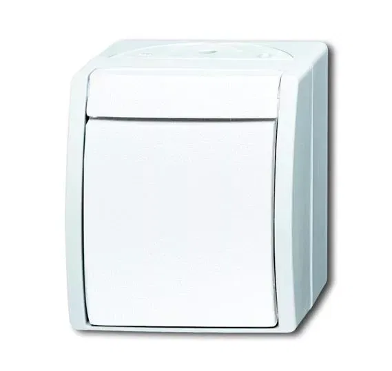 Кнопка 1-кл. 1п Ocean с N-клеммой IP44 для открытого монтажа бел. ABB 1484-0-0380