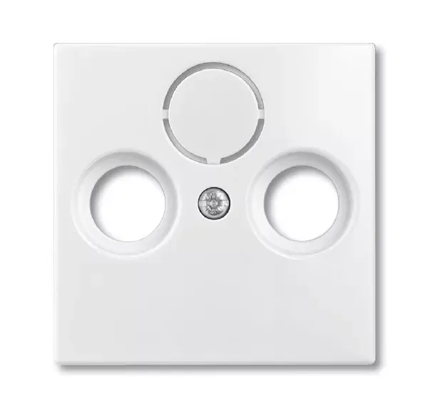 Накладка розетки инф. 1-п Basic-55 альп. бел. ABB 1724-0-4283