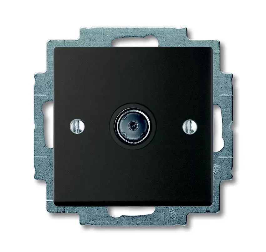 Механизм ТВ-розетки одиночная Basic 55 chateau-black ABB 1724-0-4313