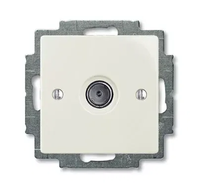 Механизм ТВ-розетки одиночная Basic 55 chalet-white ABB 1724-0-4317