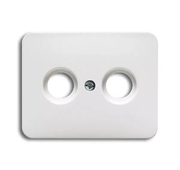 Накладка для TV-R розетки alpha nea бел. мат. ABB 1753-0-1589