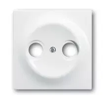 Накладка розетки TV+FM Impuls алюм. бел ABB 1753-0-4963