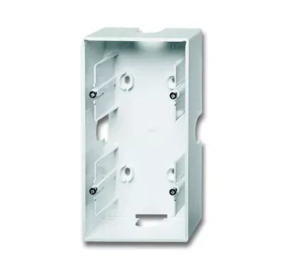 Коробка 2 поста для открытого монтажа future альпийский бел. ABB 1799-0-0902