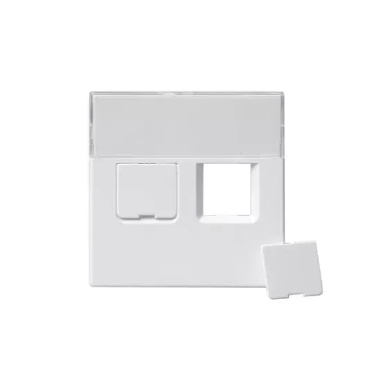Накладка для 2хRJ45 Impressivo бел. ABB 1819-84