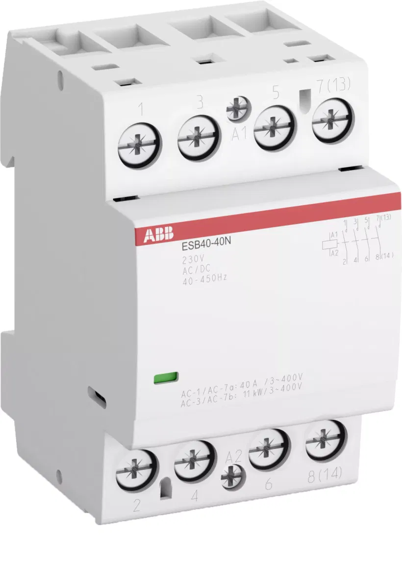 Контактор ESB40-31N-01 модульный (40А АС-1 3НО+1НЗ) катушка 24В AC/DC ABB 1SAE341111R0131