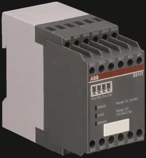 Модуль В/В, 8DI =24/4DO-Реле/1AO, DX111 1SAJ611000R0101 ABB