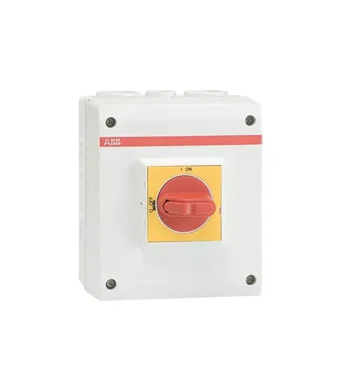 Рубильник OTP32BA4M 2хM25+M16 красн/жел. рукоятка в боксе ABB 1SCA022459R6780
