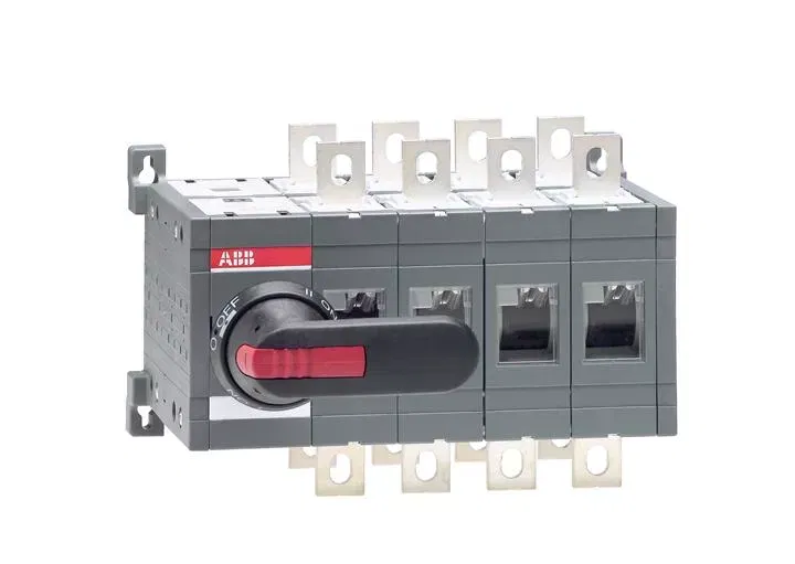Рубильник реверсивный 4п OT315E04CP 315А с ручкой и переходником ABB 1SCA022775R7150