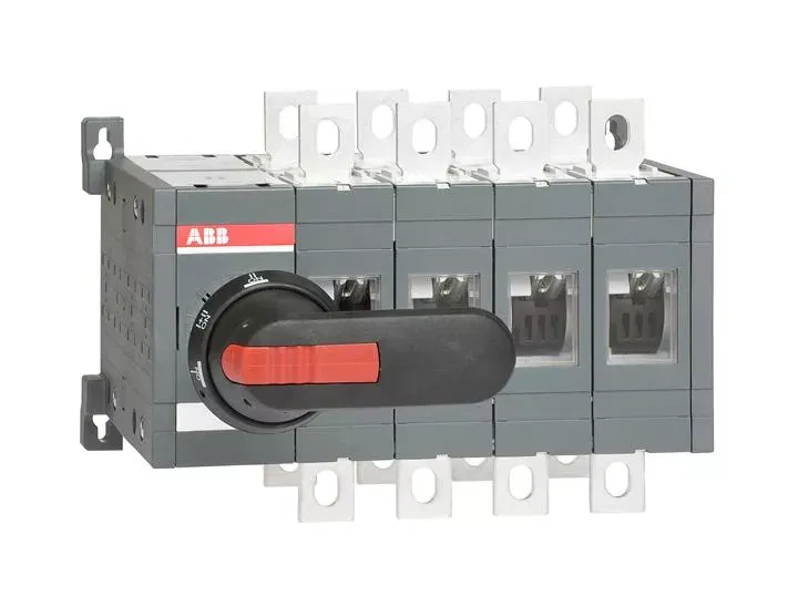 Рубильник реверсивный OT315E04CLP с ручкой переключение без разрыва тока ABB 1SCA106404R1001