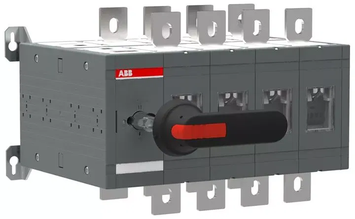 Рубильник реверсивный OT630E04CLP с ручкой переключение без разрыва тока ABB 1SCA106947R1001