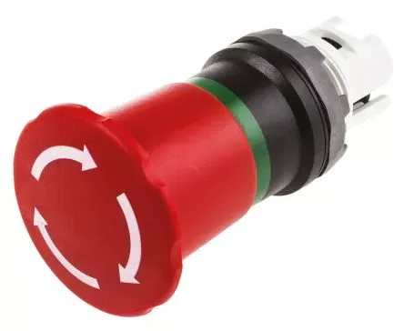 Кнопка MPET4-10R красная ГРИБОК 1SFA611523R1001 ABB