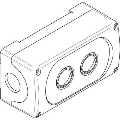 Корпус кноп. поста пласт. MEP2-0 3 места 1SFA611812R1000 ABB