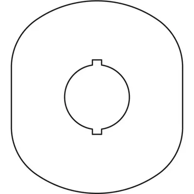 Шильдик MA6-1024 с без текста пласт. 1 место жел. ABB 1SFA611930R1024