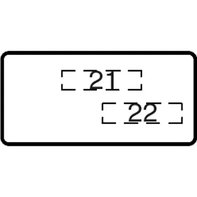 Шильдик MA6-1083 1SFA611930R1083 ABB