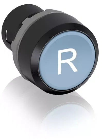 Кнопка сброса без штока KPR1-101L с текстом "R" син. ABB 1SFA616160R1014